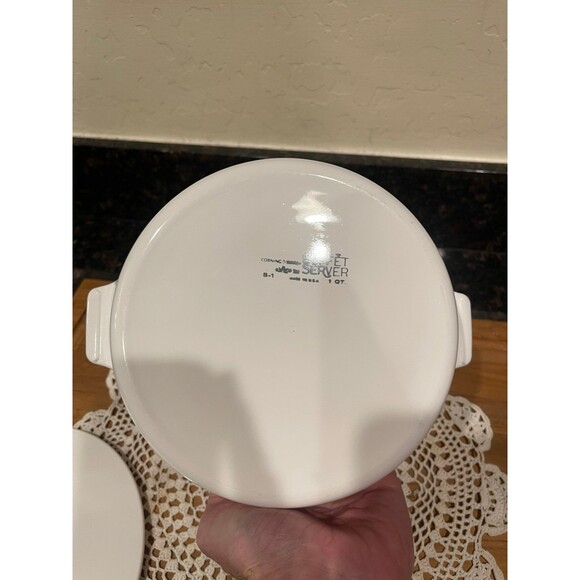 Corning Ware 1 QT Buffet Server Round Casserole Dish w/Lid - Picture 6 of 8
